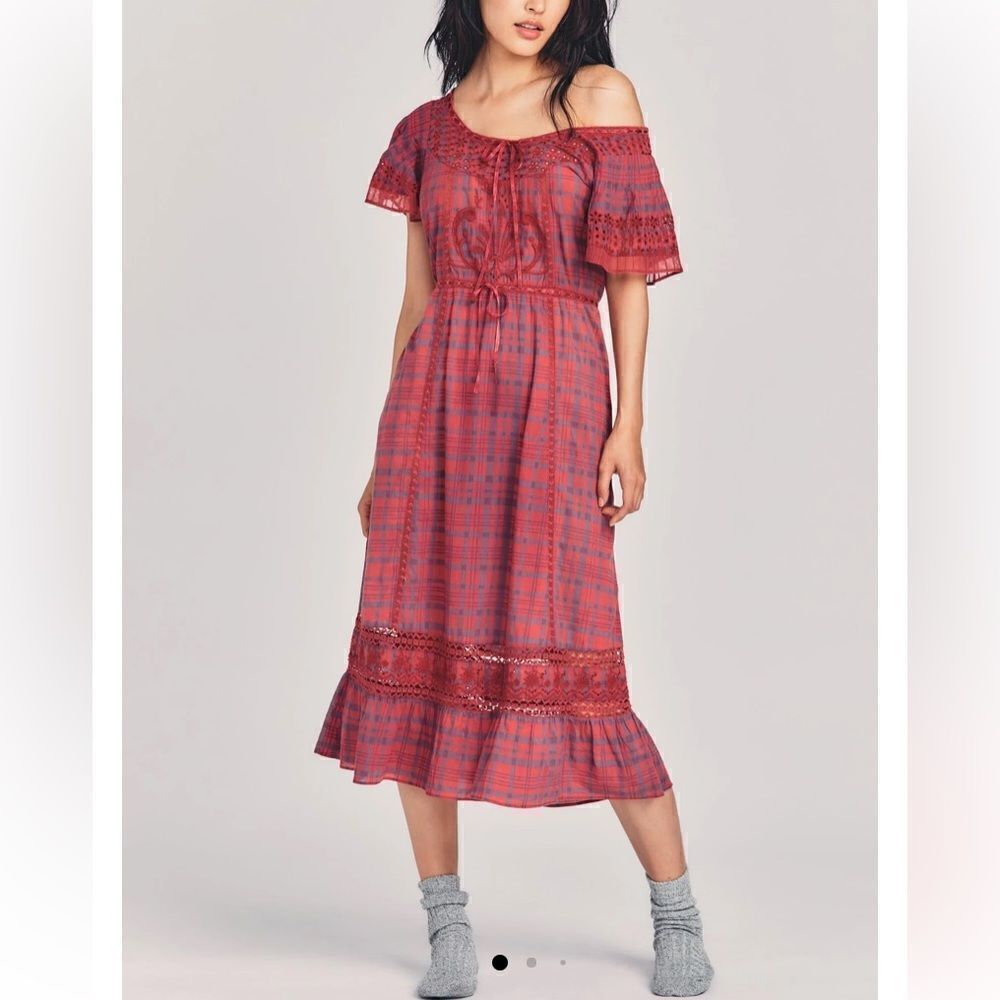 Madeline Midi Dress, Moody Ruby
